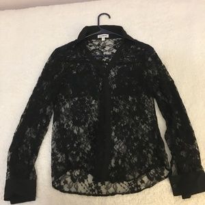 Express Lace Button-Up
